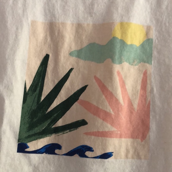 Madewell Abstract Graphic Cropped Tee - Picture 2 of 4